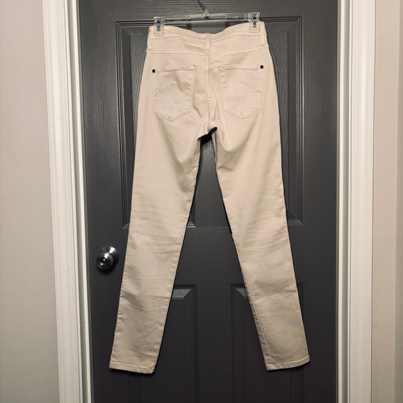 James Jeans Rare Two-Tone Emilia Biker Jeans Cream & Black Color Block Size 27 - Picture 9 of 10